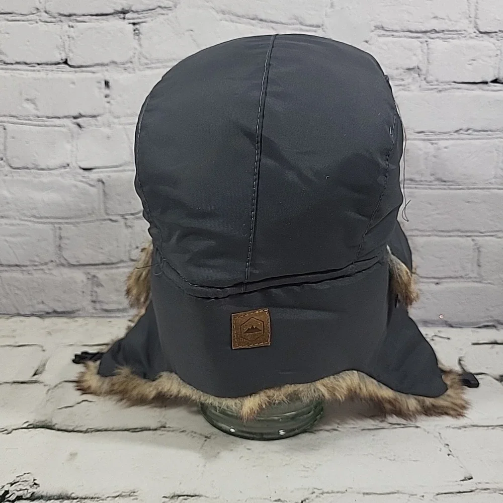 Tough‎ Outfitters Trapper Hat One Size Faux Fur Warm Waterproof Winter Snow Hat